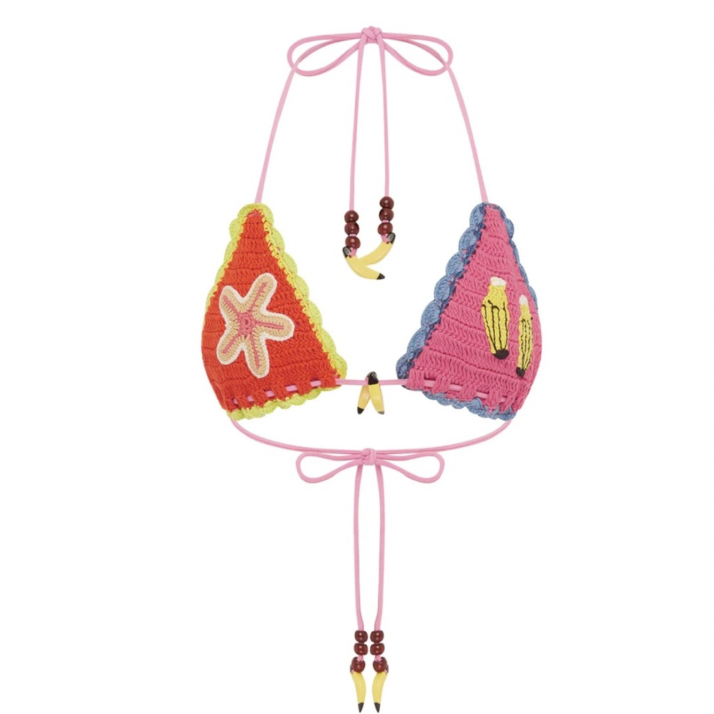 ISO: It’s Now Cool Banana Starfish Triangle Crochet Top in XS or S